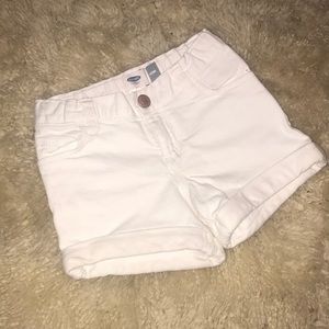 Old Navy Toddler girls white denim shorts size 4t